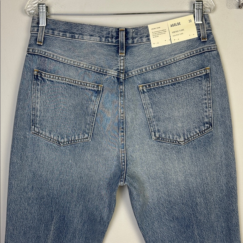 NEW Agolde Vintage Flare High Rise Jeans in Clamor 30 Organic Cotton Made in USA - Picture 8 of 16